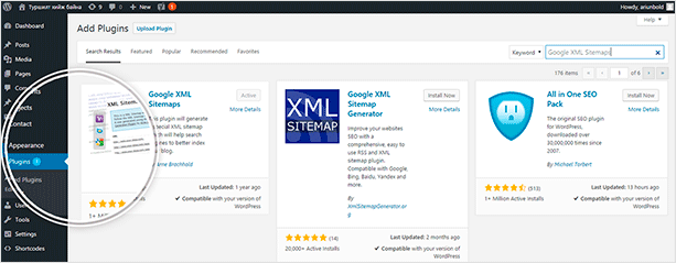 Плагин Google XML Sitemaps